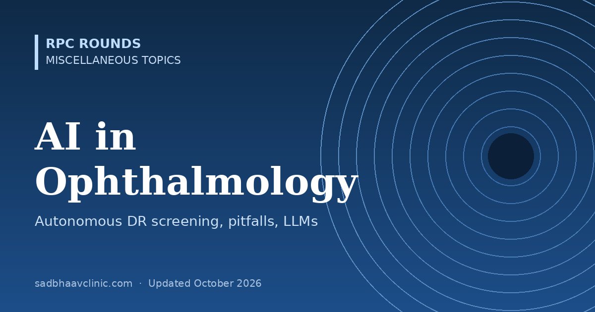 AI in Ophthalmology: What Every Resident Should Know