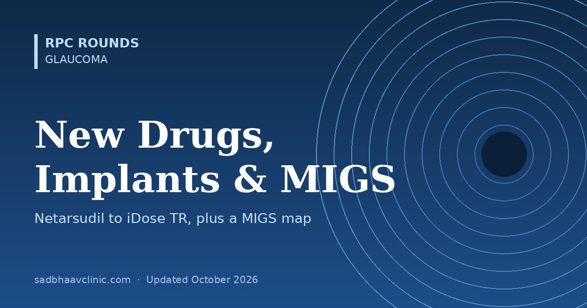 New Glaucoma Treatments: Netarsudil, Sustained-Release Implants and MIGS