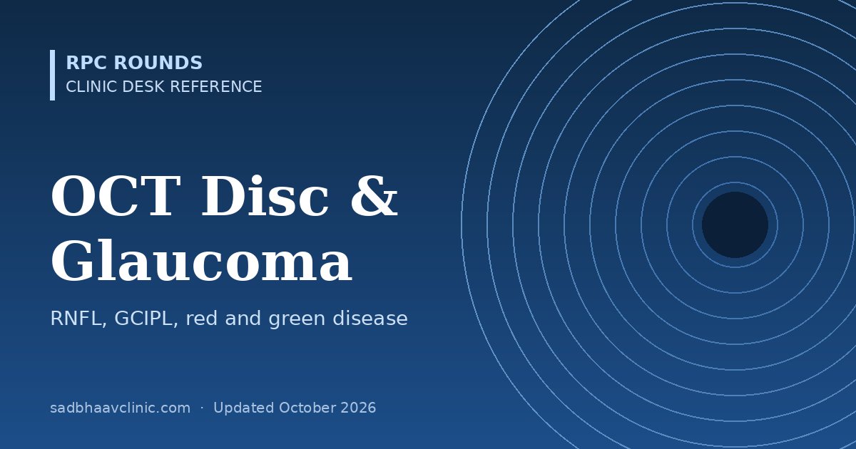 OCT Disc and Glaucoma Reference Card: RNFL, GCIPL and Pitfalls