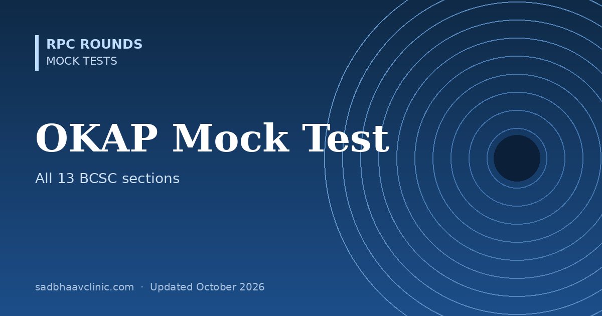 OKAP Mock Test: 50 Questions Across the 13 BCSC Sections