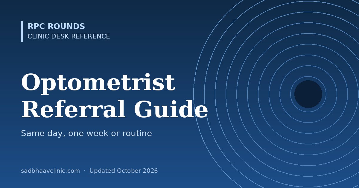 When to Refer: Eye Referral Urgency Guide for Optometrists