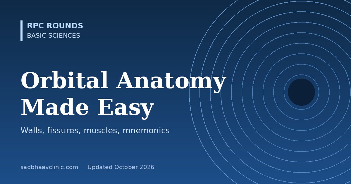Orbital Anatomy Made Easy: Walls, Fissures and Muscles