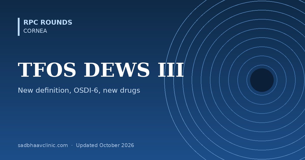 TFOS DEWS III: What Changed in Dry Eye Diagnosis and Treatment